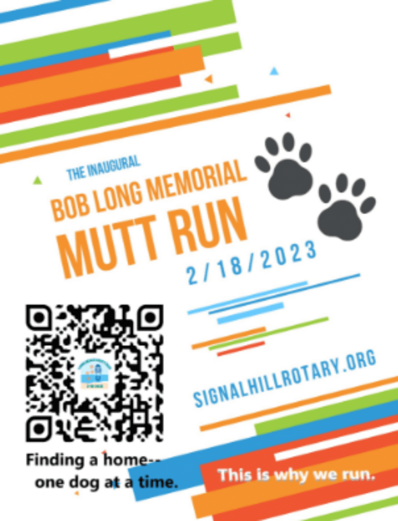Inaugural Bob Long Memorial 5k and 1k Mutt Run and adoption event